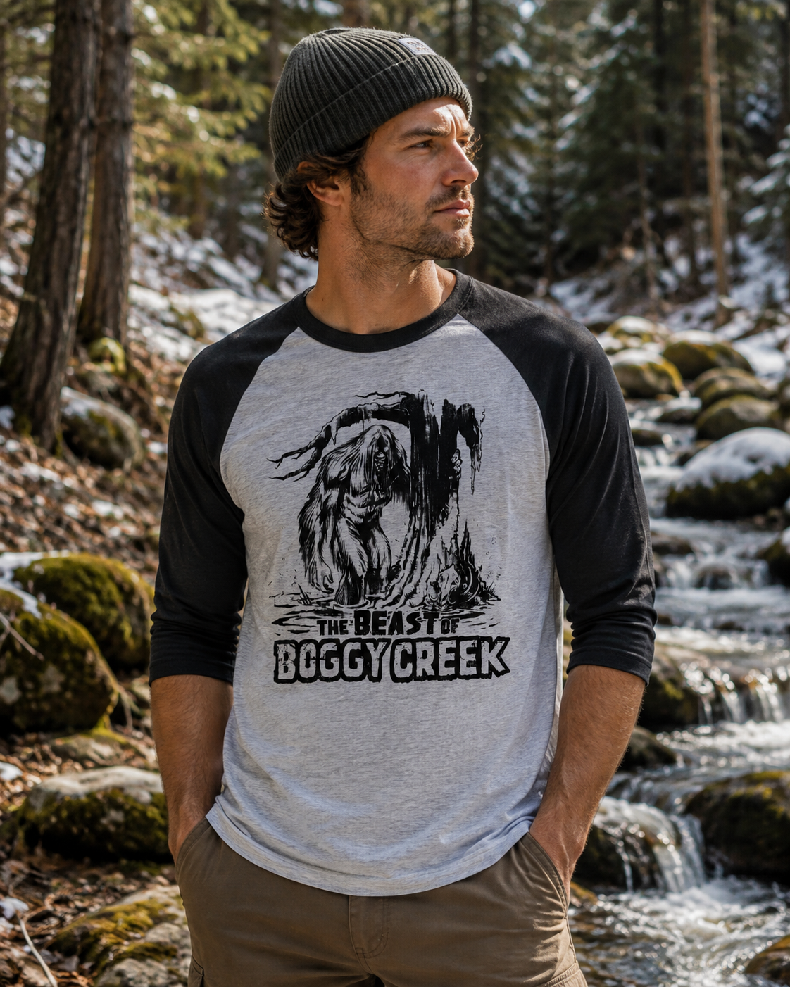 Beast of Boggy Creek 3/4 Sleeve