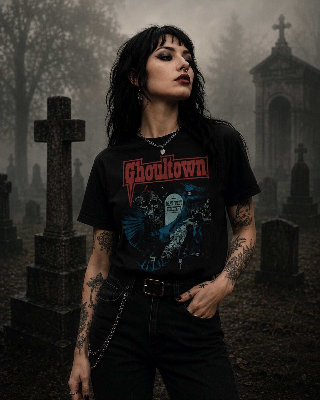 Ghoultown Dead West Cemetery Shirt