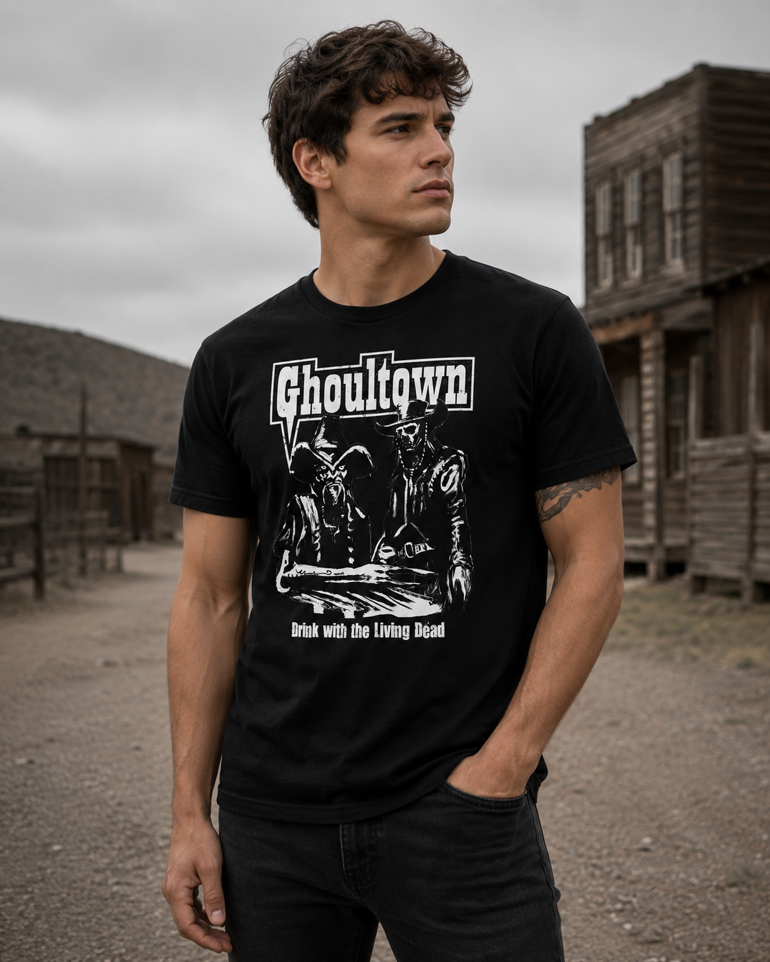 Ghoultown Drink with the Living Dead Shirt
