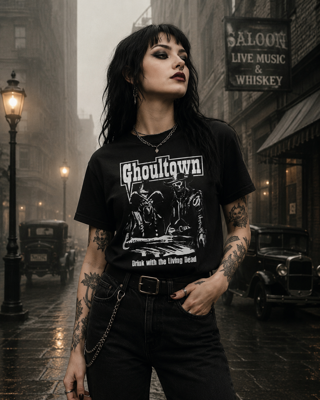 Ghoultown Drink with the Living Dead Shirt
